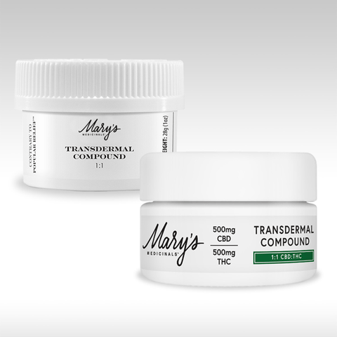 Mary's Medicinals Transdermal Compound 1:1 CBD/THC 500 / 500