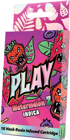 PLAY - Watermelon Z - 1g Hash Infused Distillate Cart