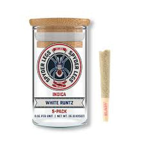 White Runtz - Spyder Legs - Infused - Pre-Roll - 5pk - Indica - 3G**