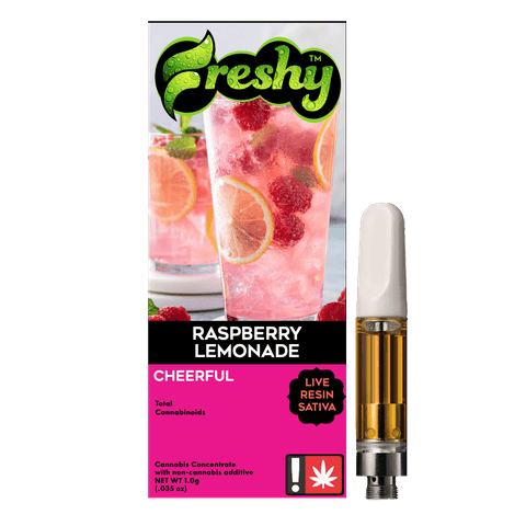 FLAVORED LIVE RESIN CARTRIDGE | RASPBERRY LEMONADE | SATIVA | 1 GRAM | 510 THREAD