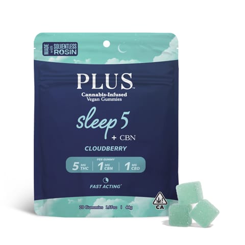 PLUS - SOLVENTLESS GUMMY - CLOUDBERRY - 100MG