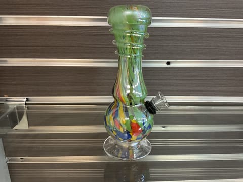 Green Coil Crown Bong