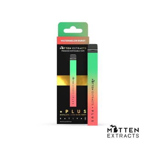 Watermelon Burst 1g AIO Disposable | Mitten Extracts
