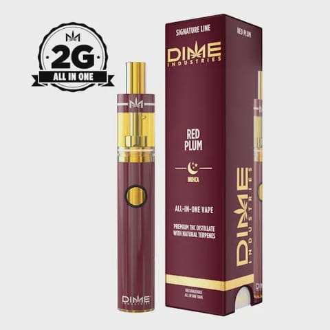 Dime | Red Plum (I) | 1g Signature Line All In One Disposable