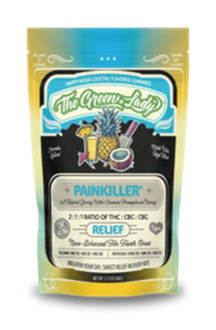 The Green Lady - 2:1:1 Gummies 10pk - Painkiller