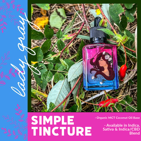 The Simple Tincture (100mg) Indica by Lady Gray