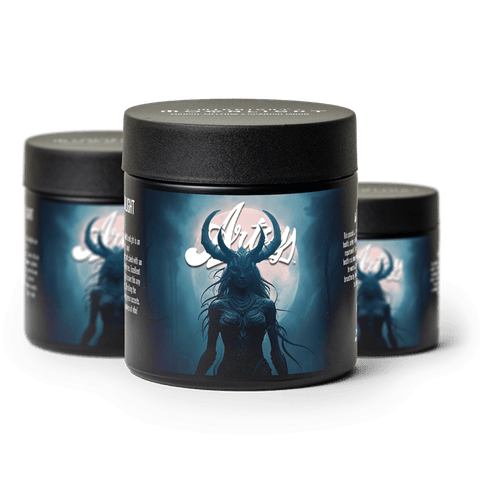 Artsy Cannabis Quarter Jar | Midnight Moonlight 7g Med