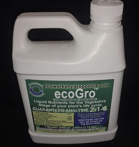 Eco Works Hydroponics (Steps 1-4) - EcoGro (Quart)