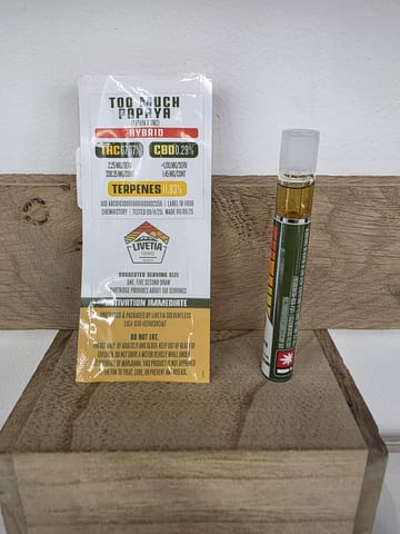 Livetia | Too Much Papaya | All-In-One | 0.5g