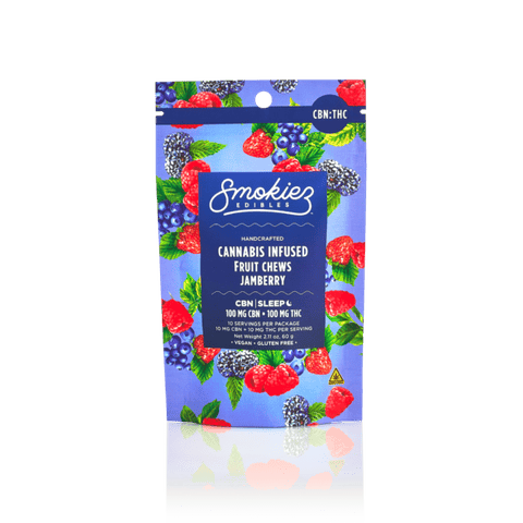 Smokiez - Sweet Jamberry THC:CBN Sleep Gummy 10 pk