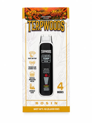 Terpwoods | Papaya Melt Live Rosin Vape | AIO | 1g