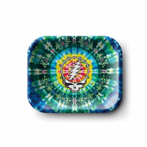 Grateful Dead Rolling Tray | Tie Dye Steelie | Small | Blazy Susan |