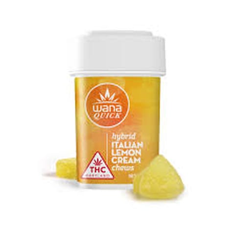 Wana | Edibles | Soft Lozenges | Quick Italian Lemon Cream Hybrid - Edible Product - 10mg - 10pk