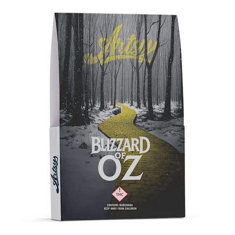 Artsy Cannabis Eighth Envelope | Blizzard of Oz 3.5g Med - | Artsy Cannabis Eighth Envelope