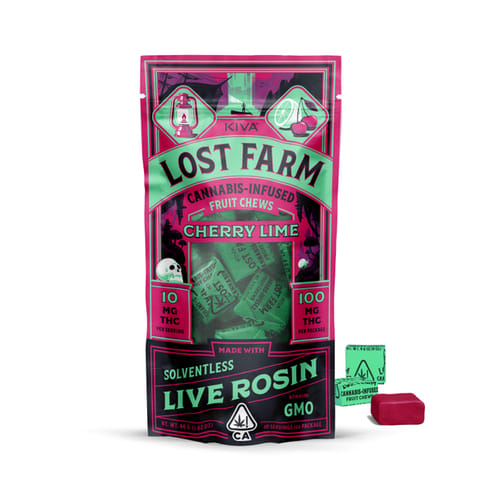 KB - LOST FARM - SOLVENTLESS CHEW - CHERRY LIME X GMO - 100MG