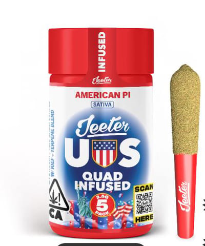 JEETER - INFUSED PREROLL MULTIPACK - QUADS AMERICAN PI - 2.5G
