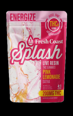Splash-200mg THC:50mg THCv-FCE-Sativa Pink Lemonade
