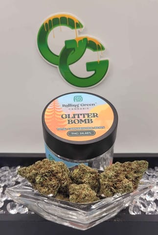 Glitter Bomb 3.5G Flower RGReen