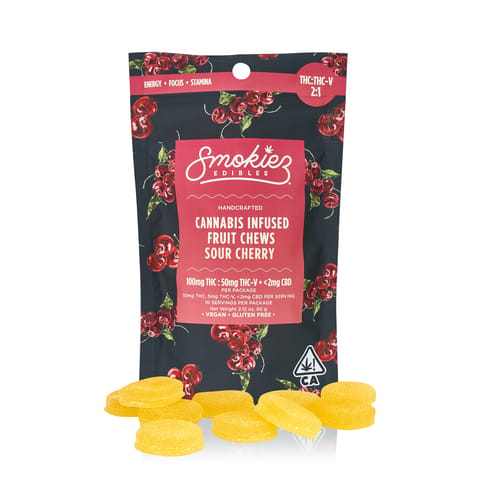KB - SMOKIEZ - THCV GUMMY - SOUR CHERRY 2:1 - 150MG