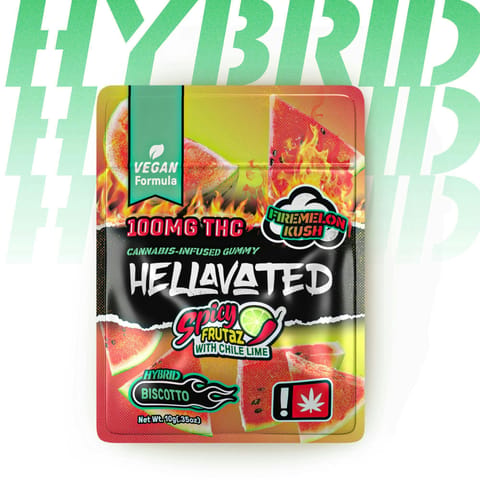 Hellavated Gummies | Firemelon Kush 100mg