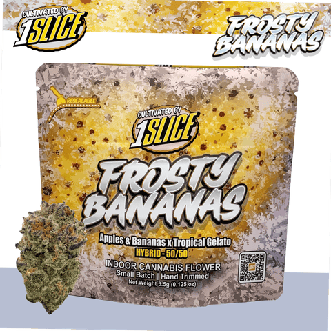 1Slice - Frosty Bananas - Hybrid Flower - 3.5