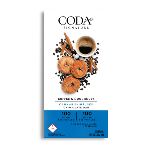 CODA Coffee & Doughnuts 1:1 THC:CBD 100mg