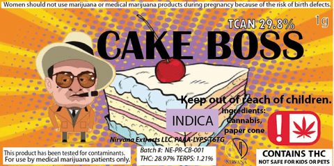 Nirvana | Pre-Roll Pack | 7G - Cake Boss
