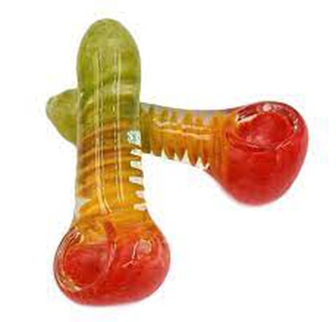 3" to 3.5" Rasta Swirl Hand Pipe