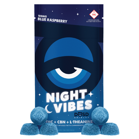 DOSD - Nano Bites Night Vibes (Blue Raspberry 1:1 THC:CBN)