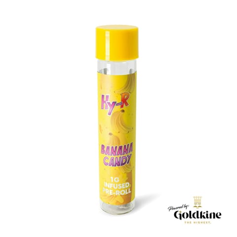 Hy-R - Banana Candy - 1 Pack Preroll Case (1g) Infused