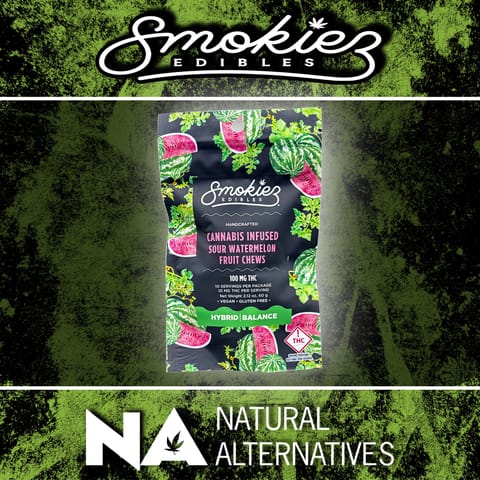 Smokiez Sour Watermelon Hybrid Fruit Chews