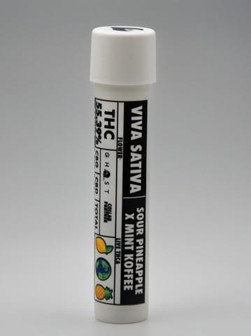 Element x Ghost Cannabis | Infused Pre-Roll | Hash Viva Sativa x Sour Pineapple x Mint Koffee