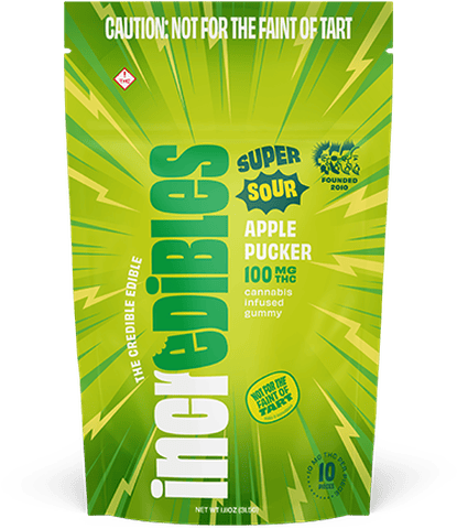 Incredibles | Gummies | - Super Sour Apple Pucker | 10mg x 10