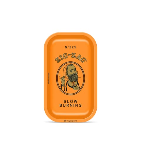 Zig Zag - Small Orange Rolling Tray
