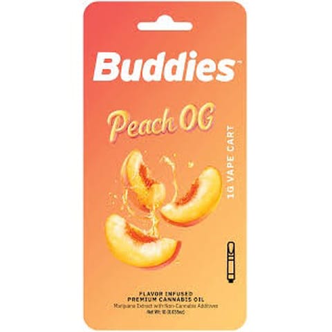 Peach OG 1g Flavored Cartridge (Buddies)