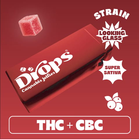 Cranberry (Looking Glass) | THC:CBC | 100mg | 20pk Rosin Infused Jellies