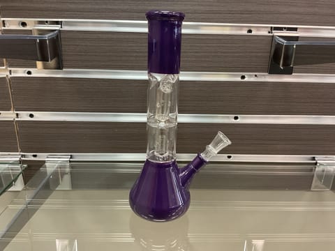 Classic Dark Purple 2 Chamber Bong