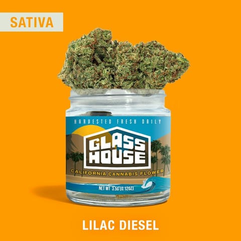 GLASS HOUSE FARMS - MIXED LIGHT FLOWER - LILAC DIESEL - 3.5G