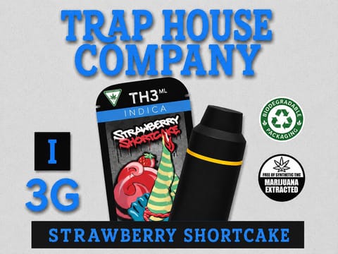 THC TH3ML Disposable 3ml Vape - Strawberry Shortcake