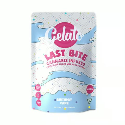 Birthday Cake 200mg Mini Sugar Cones | Gelato