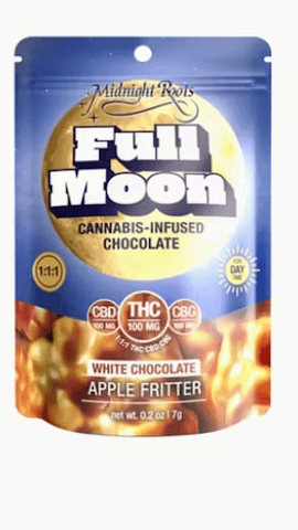 Full Moon- Apple Fritter THC:CBD:CBG 1:1:1 (100mg)