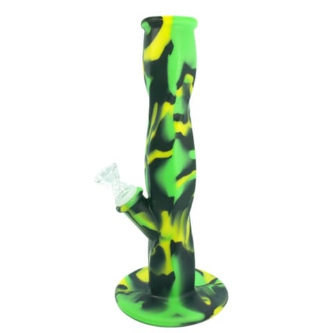 10" Silicone Straight Tube Water Pipe (Assorted Colors)