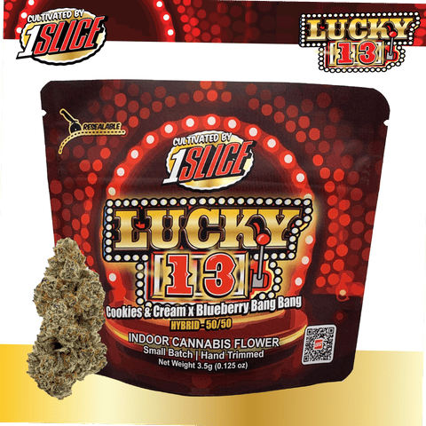 1Slice - Lucky 13 - Hybrid Flower - 3.5g