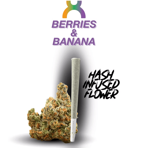 Berries & Bananas - 1.2g - Hash Infused Pre-Roll