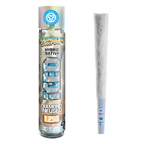 KB - ICED - INFUSED PREROLL - RAINBOW SHERBET - 1.25G