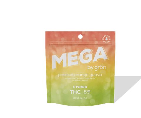 Passion, Orange, Guava Mega Pearl 100MG (Gron)
