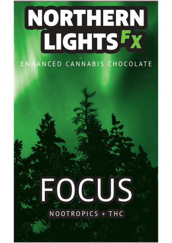 NORTHERN LIGHTS | FOCUS THC : NOOTROPICS BAR | CHOCOLATE | 200MG