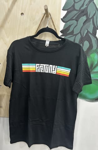 Cotton Heritage / Short Sleeve / Black (5 Color Logo) / Medium