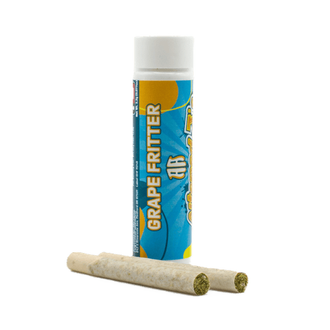 DIAMONDS + LIVE RESIN INFUSED PRE-ROLLS | GRAPE FRITTER | HYBRID | 0.75 GRAMS | X2