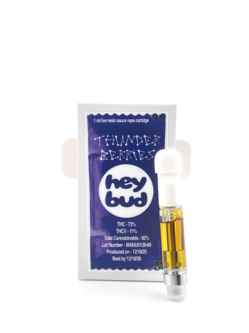 Thunder Berries 1ml Live Resin Sauce Cartridge Vape Cartridge